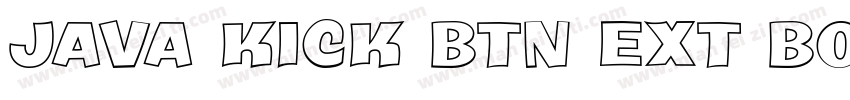 Java Kick BTN Ext Bold字体转换